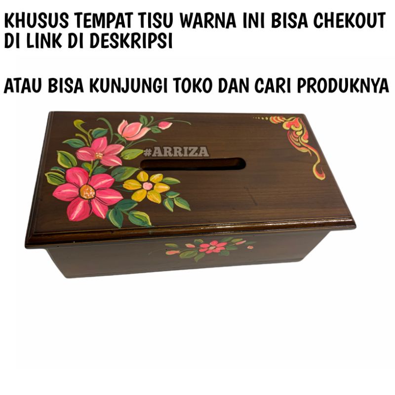 TEMPAT TISU / TISSUE BOX / KOTAK TISU  KAYU JATI ASLI