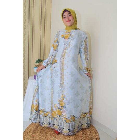 Baju Gamis Murah ALZEERA Women Dress Premium Silk Armani