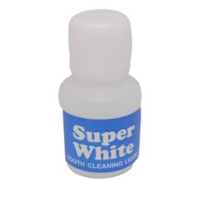 Super White Tooth Cleaning Liquid Cairan Pemutih Gigi Penghilang Noda Kopi Rokok Hidrogen Peroksida