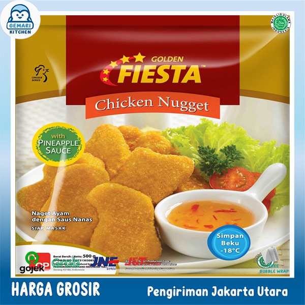 GOLDEN FIESTA NUGGET PREMIUM EXTRA SAUS NANAS 500 GRAM