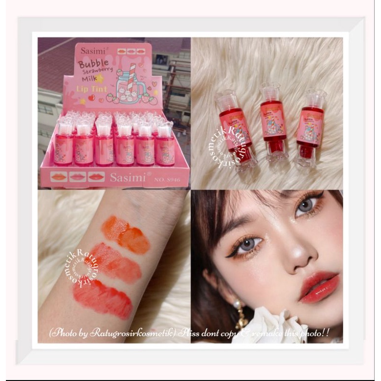 PROMO ECER!!!LIP TINT CANDY SASIMI MERMAID/BUBBLE MILK/ALOEVERA NO.S943/S946/S975