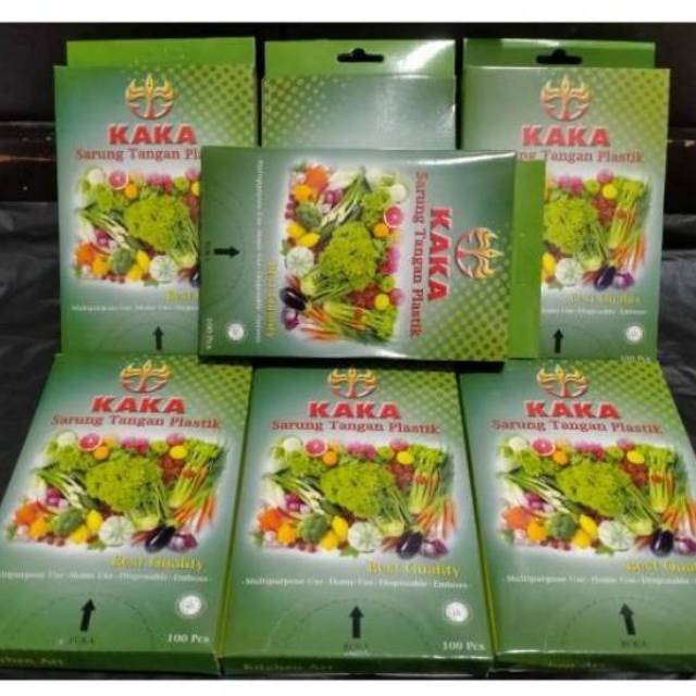Sarung Tangan Plastik sekali pakai Isi 100 packing box