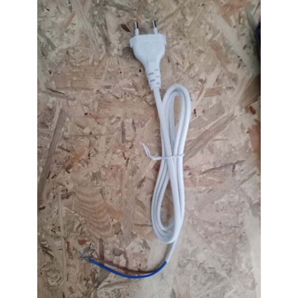 Kabel Power Listrik AC Tembaga 2x0.5mm2 2.5A 250V Panjang 110cm. SNI