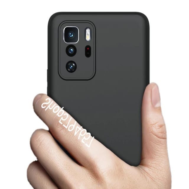 REDMI 10 CASE PREMIUM BLACK MACARON SILICON SOFT CASE