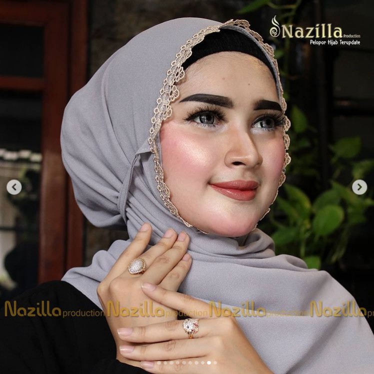 PASHMINA INSTAN RENDA TALI DIAMOND / PASHTAN MARYAM TRINITY-silver