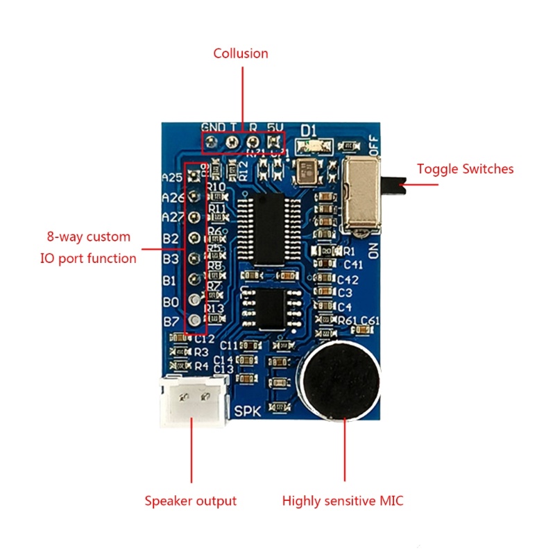 Btsg Modul Pengenalan Suara Suara Akurasi Tinggi Microphone Voice Control Board