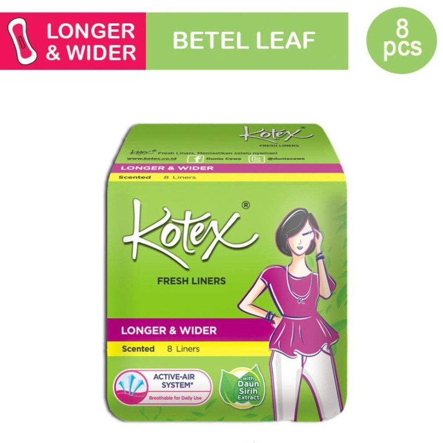 Jual OTOMARTFLA Kotex Liners Daun Sirih Longer and Wider 8s 8 pads