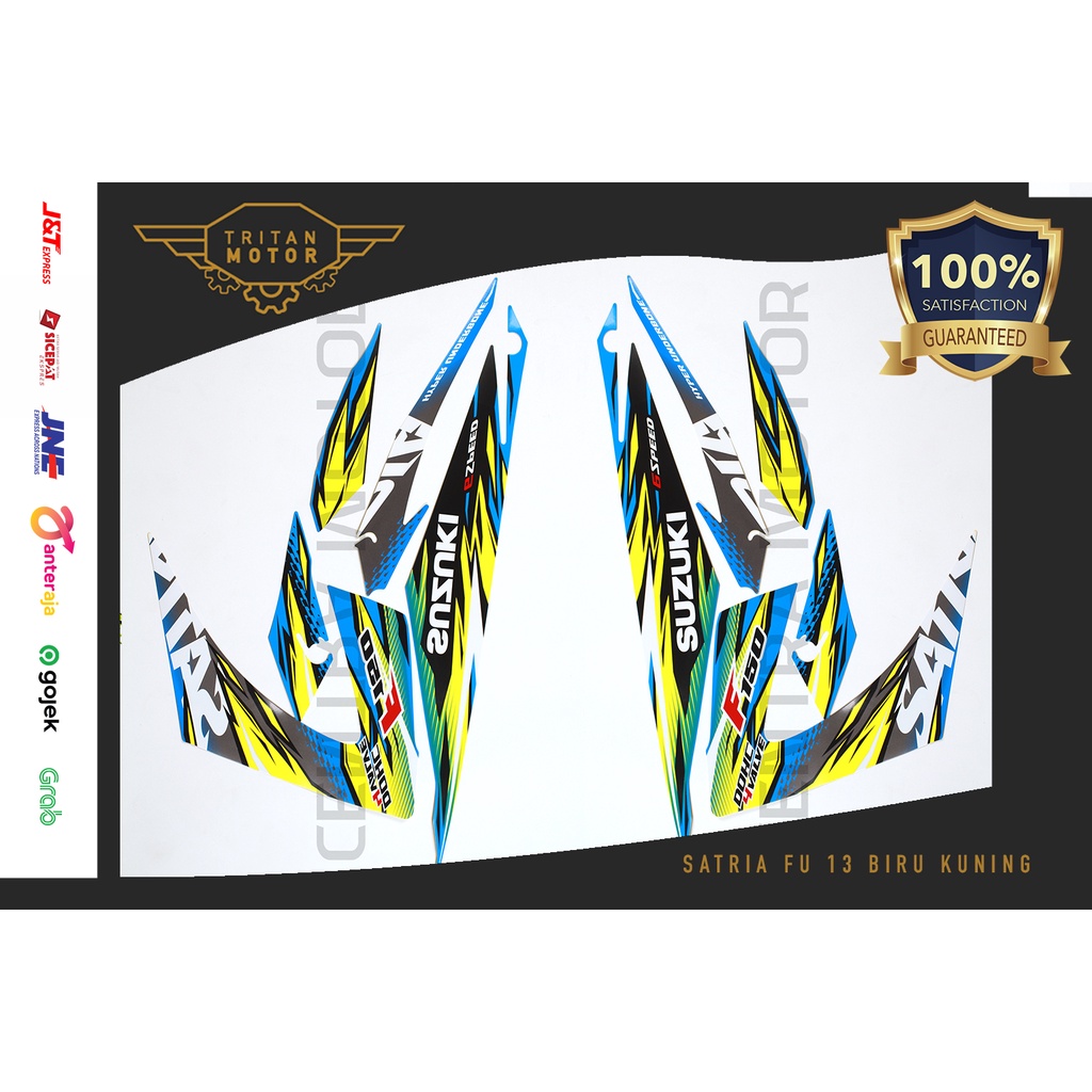 Stiker bodi Lis bodi Striping Satria FU 2013 semua warna
