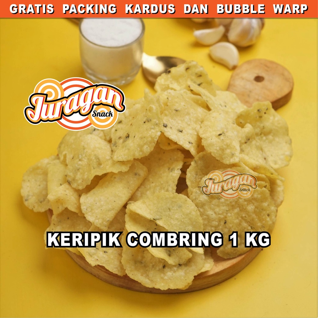 KERIPIK COMBRING COMBRO KERING 1 KG snack kiloan makanan ringan jajanan cemilan camilan  asin gurih murah