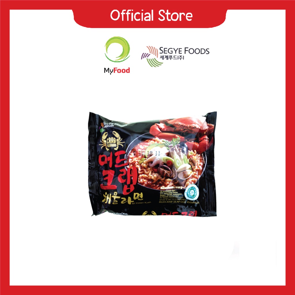 ⭐YAKUI MART⭐Mie Korea Segye Seafood Mud Crab Ramyun Halal 115gr / MIe Instan / makanan instan