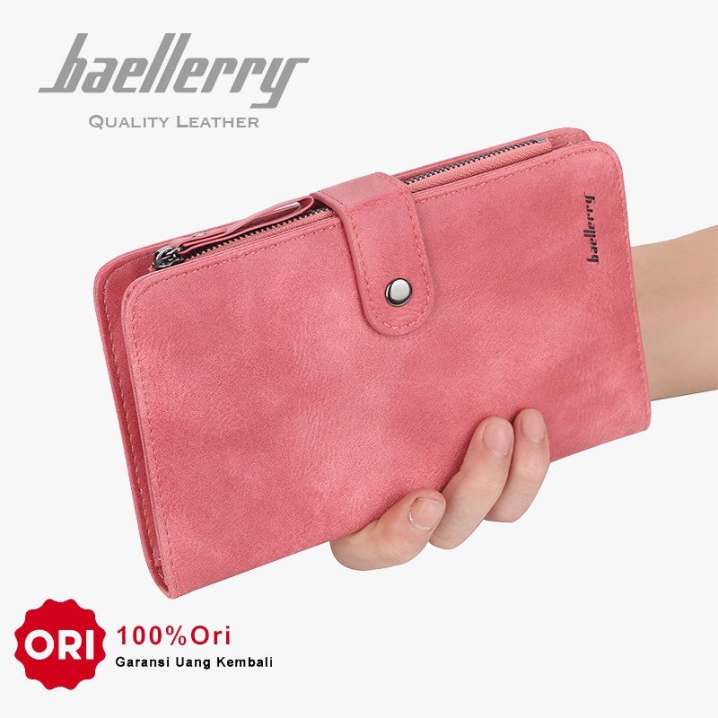 BAELLERRY JC224 Dompet Wanita Panjang Bahan Kulit PU Leather Premium WATCHKITE WKOS