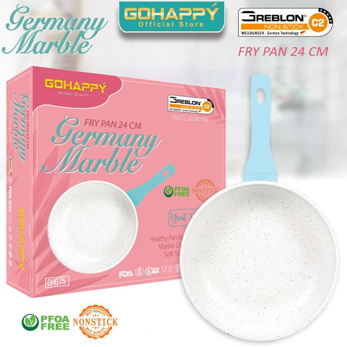 PANCI FRY PAN 24 CM Germany Marble - Frypan Gohappy Tosca Glow Pan