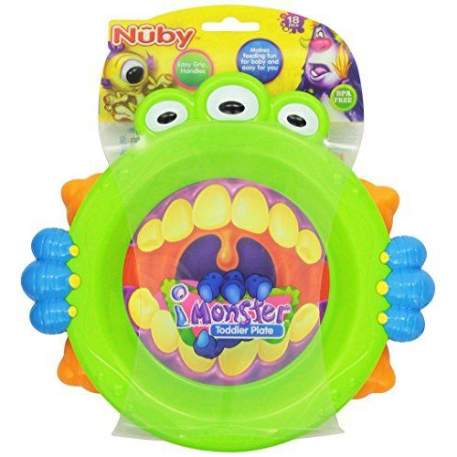 Nuby iMonster Plate - Piring Makan Anak