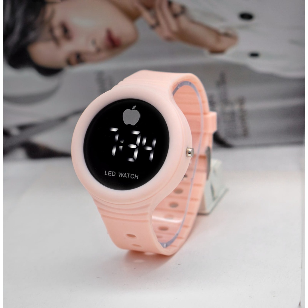 BAJ Jam Tangan LED Digital Pria Wanita Rubber Electronic Fashion Couple Anak Remaja Import Premium RM053