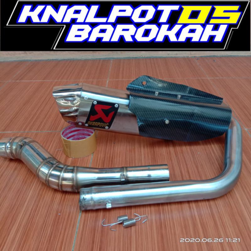 KNALPOT CBR 150 R AKRAPOVIC STENLIS/Vixion/R15v3/R15v2