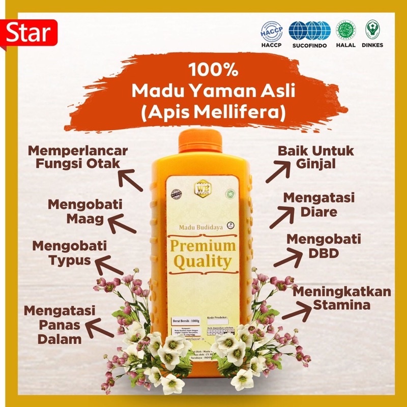 

[COD] Madu Premium Quality/Lebah Apis Melifera - Garansi Murni & Asli 100%-Wild Bee