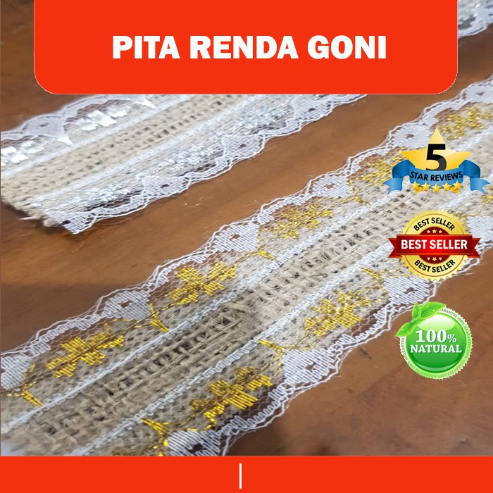 Pita Renda Goni Size 4cm X 1meter