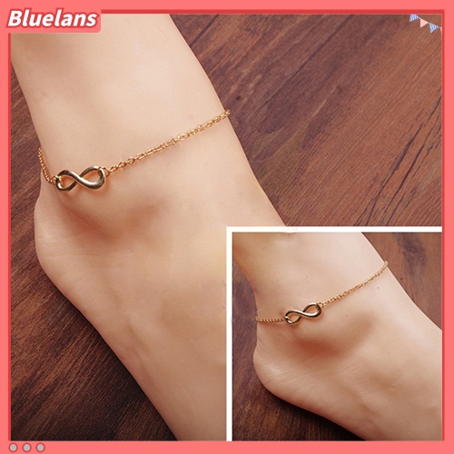 Bluelans Women Fashion 8-Shape Decor Bracelet Barefoot Anklet Chain Foot Jewelry Gift