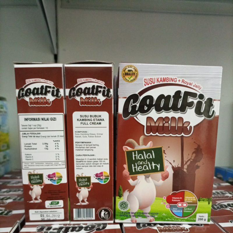 

Goatfit Milk Coklat | Goat fit Royal Jelly