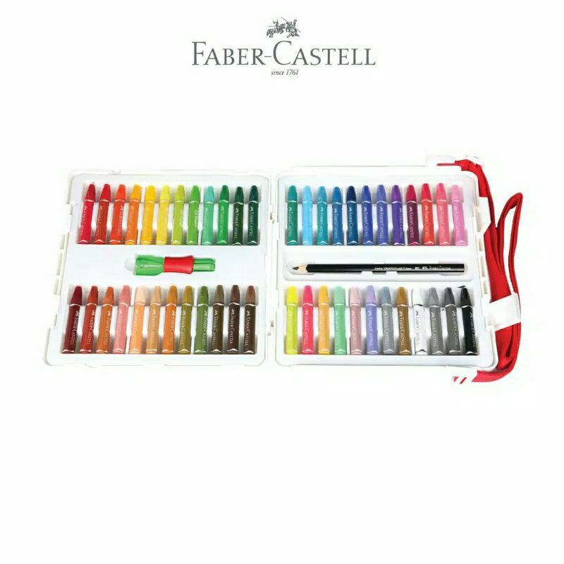 

YUH Crayon 48 Warna Faber Castell / Hexagonal Oil Pastel Faber Castell 48 Warna
