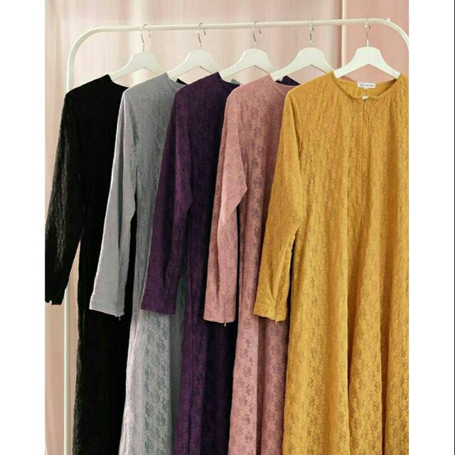 GAMIS SAFWA BROKAT BY HIJAB ALILA gamis kebaya abaya brukat syari gamis syari gamis wisuda