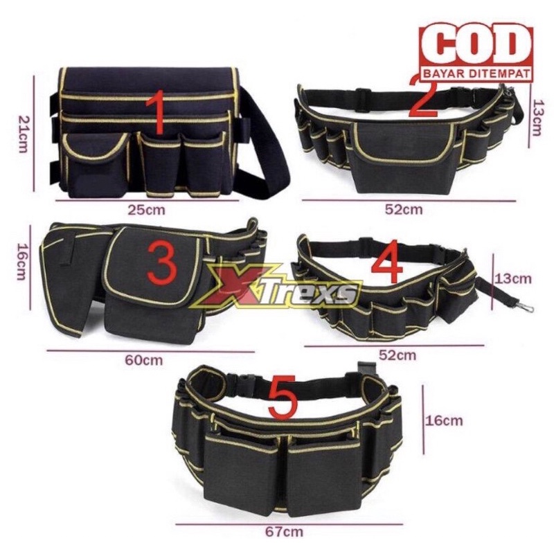 TAS PERKAKAS TAS BANGUNAN TAS BENGKEL TAS Perkakas kunci obeng bor peralatan listrik