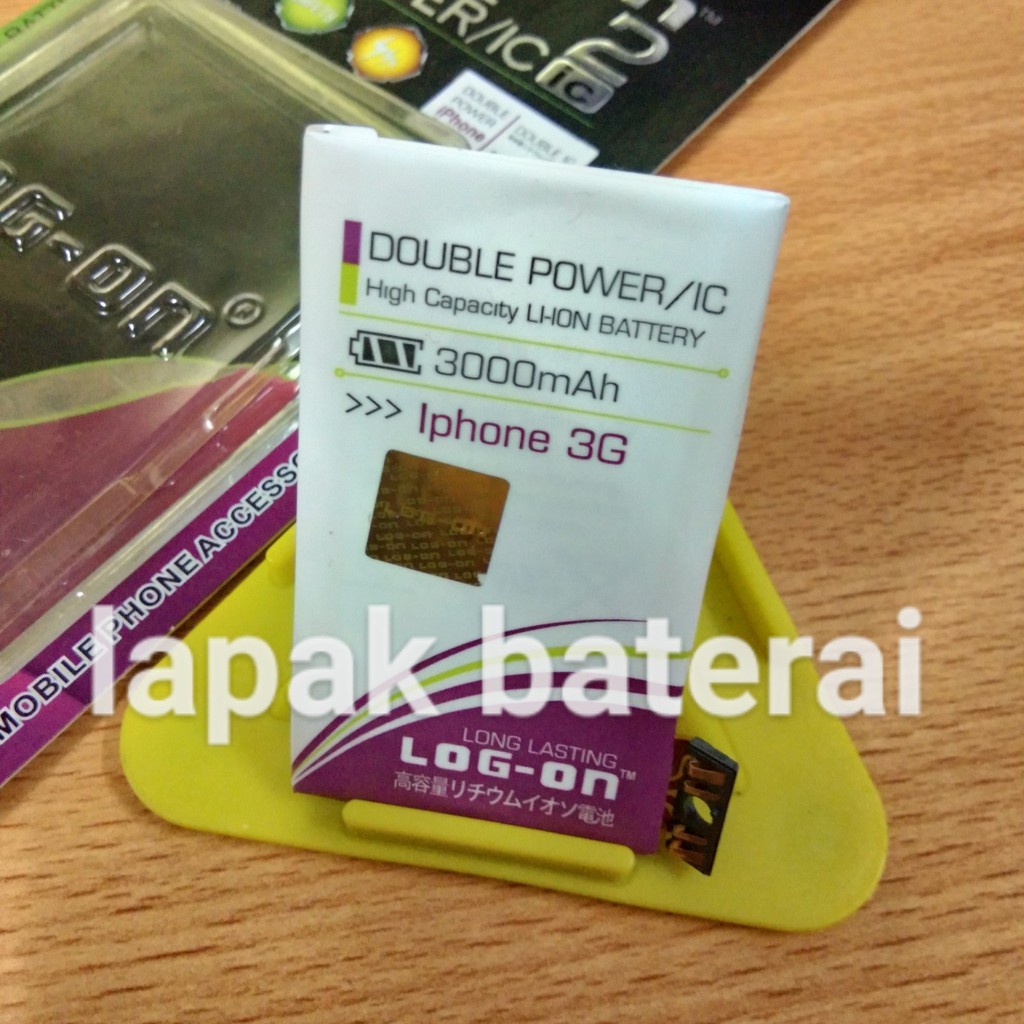 BATERAI IPHONE 3G - LOG ON DOUBLE POWER BATTERY BATRE