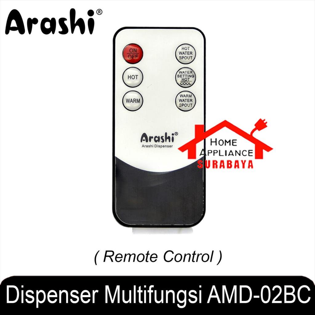 Arashi Dispenser Multifungsi 4 IN 1 Galon Bawah + Remote AMD 02 BC / AMD-02BC Hot Warm Cool Normal