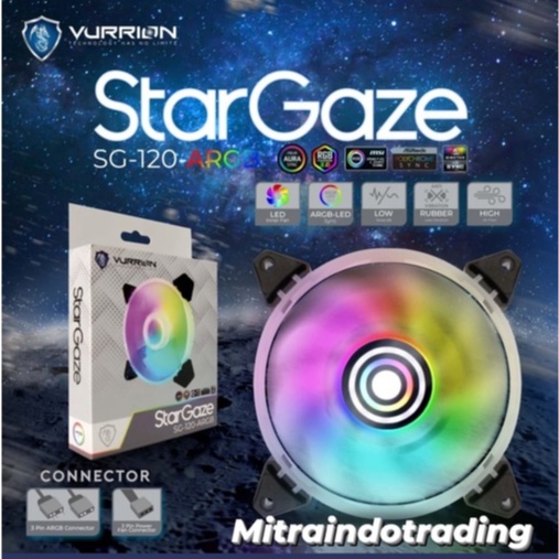 FAN  FAN CASING  FAN COOLER - VURRION STAR GAZE FAN ARGB