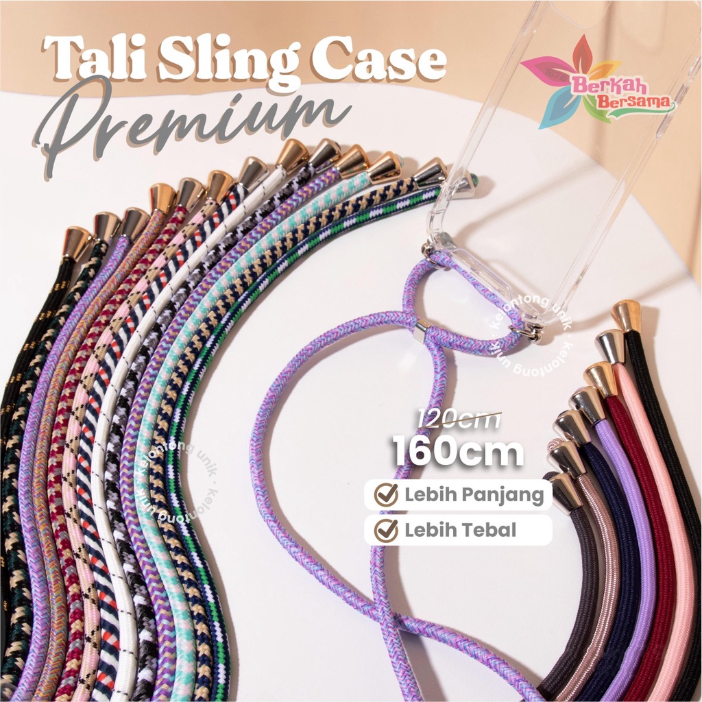 Tali baut sling case slingcase Tali Lanyard Hp Strap Gantungan leher plus Mur + Baut sekrup stainless candy koper choice dove universal BB5981