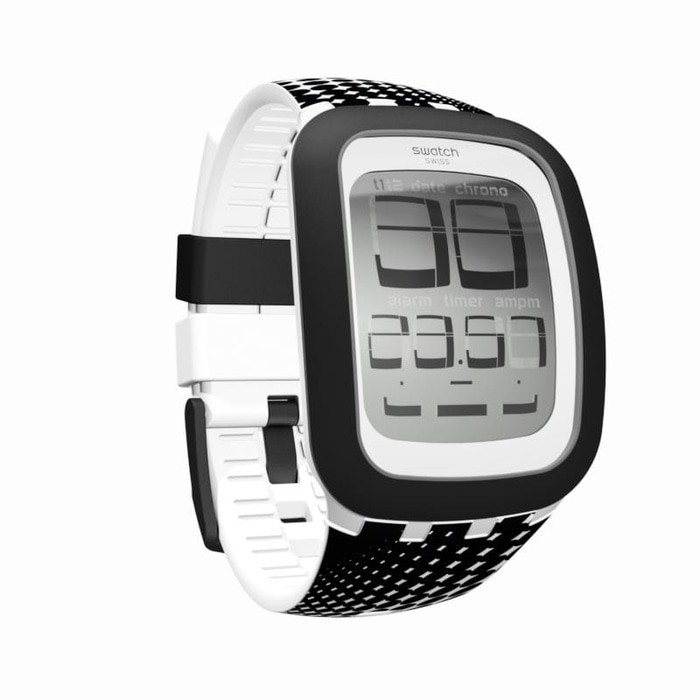 Swatch Digital Jam Tangan Karet Unisex SURW116 Psychotouch Original