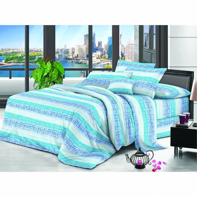

JYSK Bedcover Set Verena 160X200X30CM Blue White