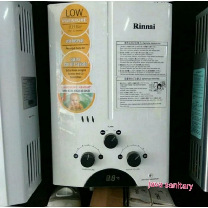 Water Heater Gas RINNAI REU 5 CFC/Pemanas Air Gas Rinnai