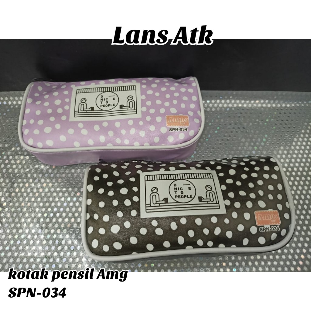 

KOTAK PENSIL RESLETING AMG SPN-034 / TEMPAT ALAT TULIS KAIN RESLETING kotak pensil