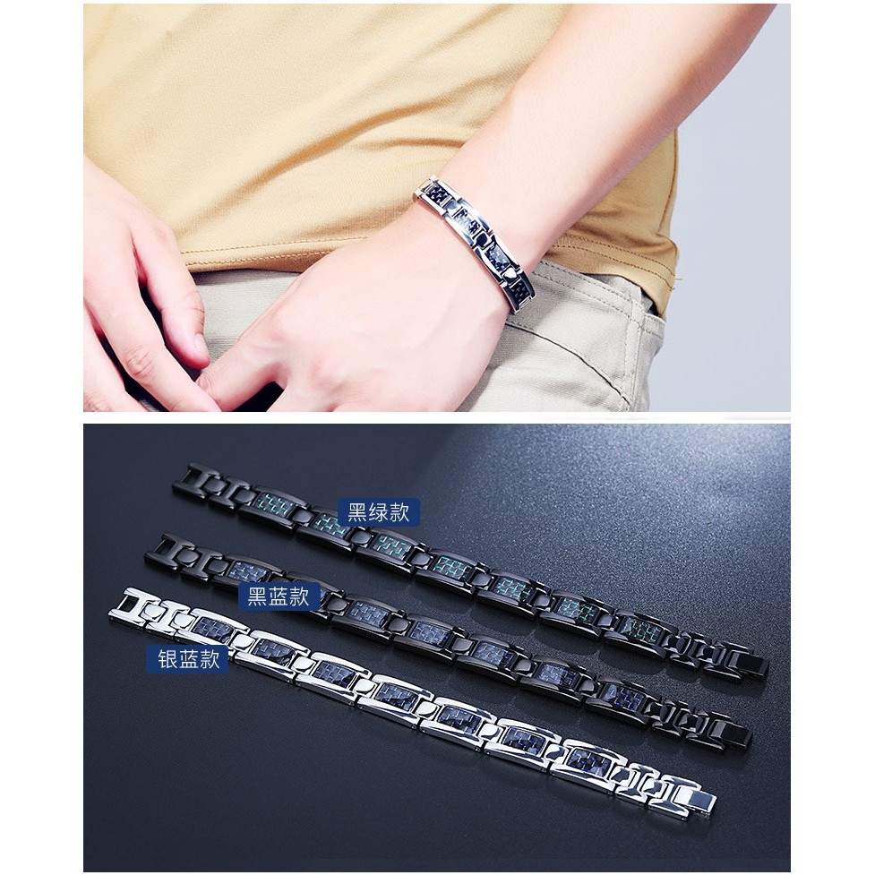 Gelang Baja Karbon Baja Titanium/Gelang Kesehatan Bio Energy Magnetic Gelang Belence-7