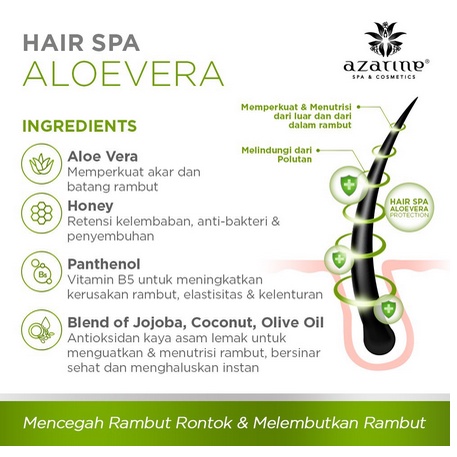 Azarine Hair Spa Aloe Vera Creambath Masker Rambut