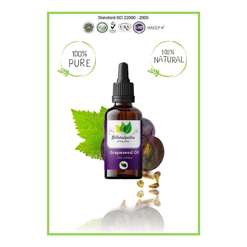 Pure Grapeseed Grape Seed Oil 30ml  / Minyak Biji Anggur Murni Carrier Oil