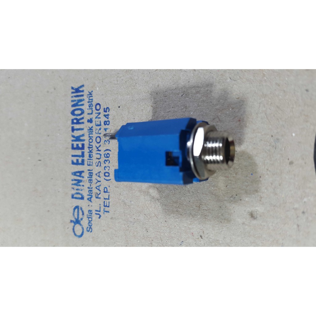 SOKET MIC SOKET AKAI STEREO PVC SELUBUNG BIRU