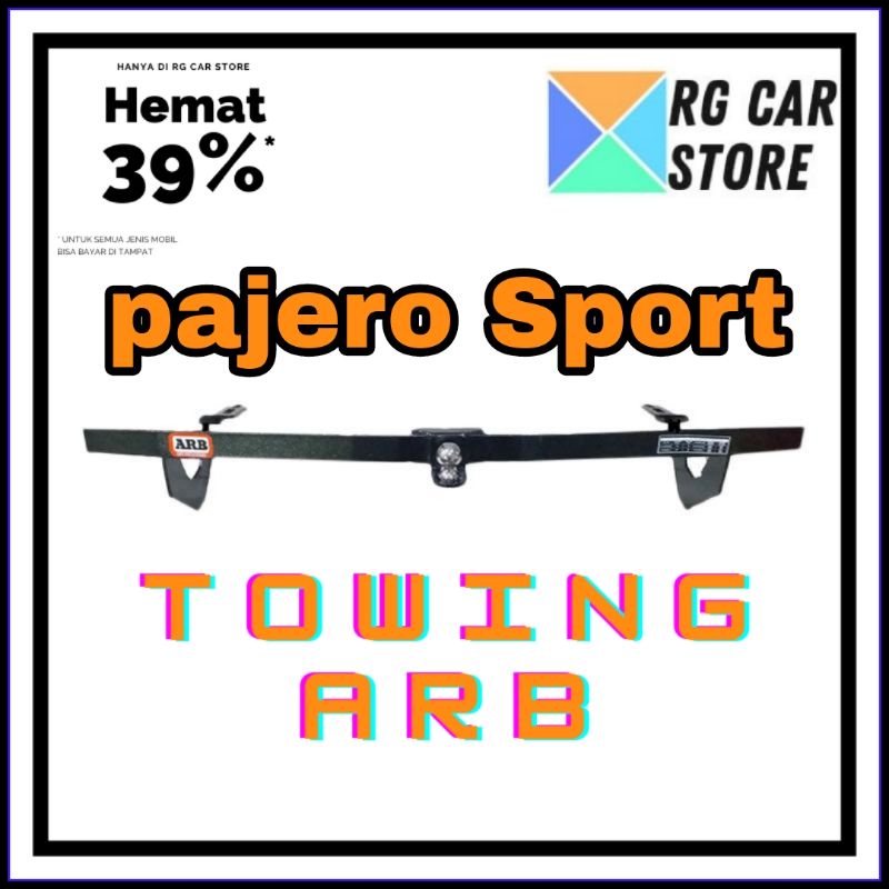 TOWING BAR PAJERO SPORT ORIGINAL/TOWING PELINDUNG BUMPER BELAKANG PAJERO SPORT BERKUALITAS