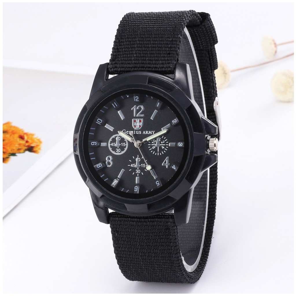 Jam Tangan Pria GEMIUS ARMY Tali CANVAS - Jam tangan Pria Analog