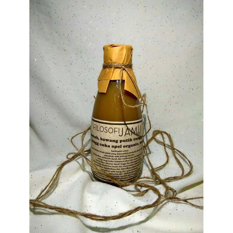 

jus bawang putih tunggal, cuka apel, jahe merah, lemon dan madu