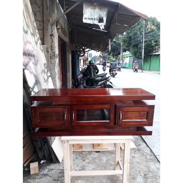 Meja TV kayu jati Belanda UK 120x50x40