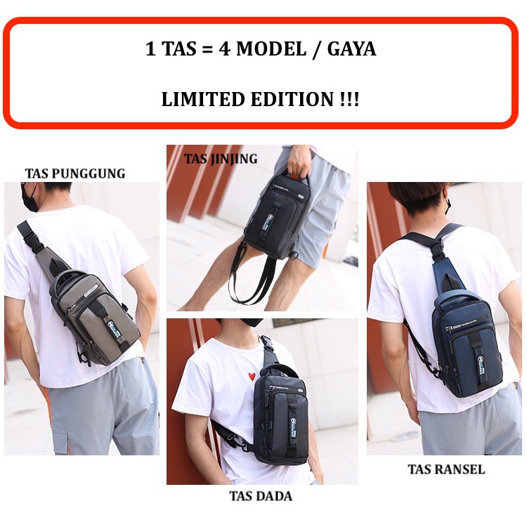 TAS DADA TAS RANSEL TAS JINJING TAS PUNGGUNG 4 IN 1 TERBARU TAHUN 2020 KUALITAS AUTHENTIC LIMITED