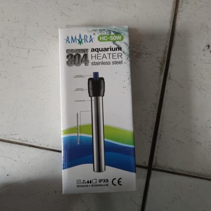 aquarium heater sobo 50watt stainless anti pecah