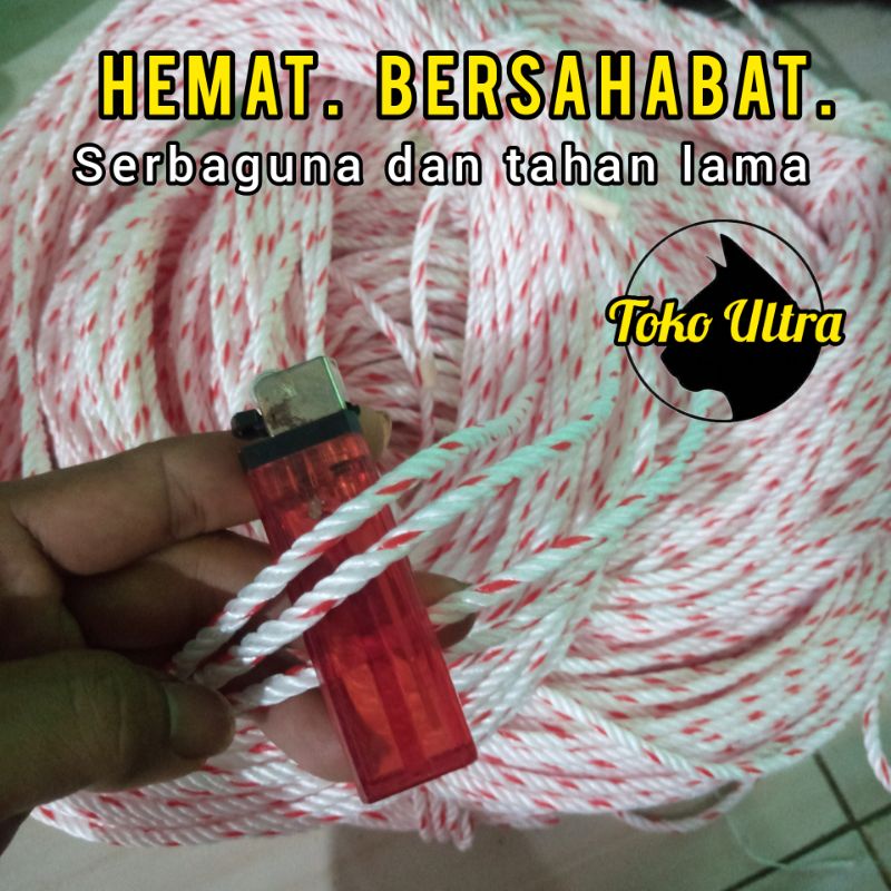 TAMBANG 5 MILI 50 METER / TALI 5MM / TALI PPD 5MM / TAMPAR 5MM / TALI ECERAN / TAMBANG KILOAN / TAMBANG MOBIL / TALI JEMURAN / TALI ECERAN / TALI METERAN / TALI TERPAL / TALI PLASTIK 5MM / TALI COD