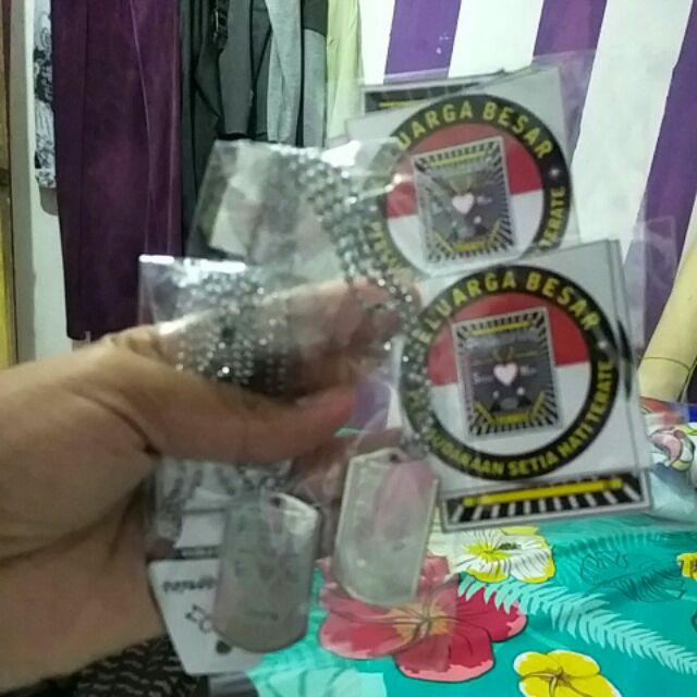 Kalung Monel PSHT  Bet  Lambang psht  FREE Stiker Liontin 