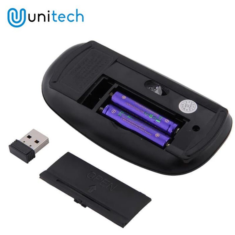 Mouse Wireless Ultra Slim Unitech M2 2.4Ghz Multicolor USB