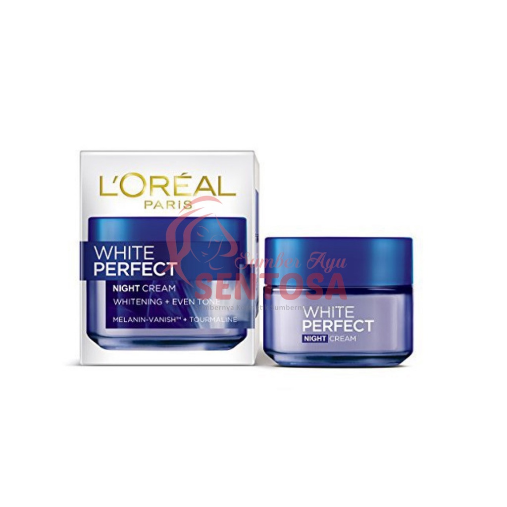 LOREAL AURA PERFECT NIGHT CREAM WHITENING + EVEN TONE 50ML