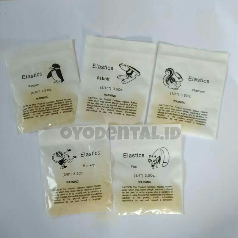 Dental karet elastik ortho  / karet gigi behel elastis / rubber band / Elastic rubber Band