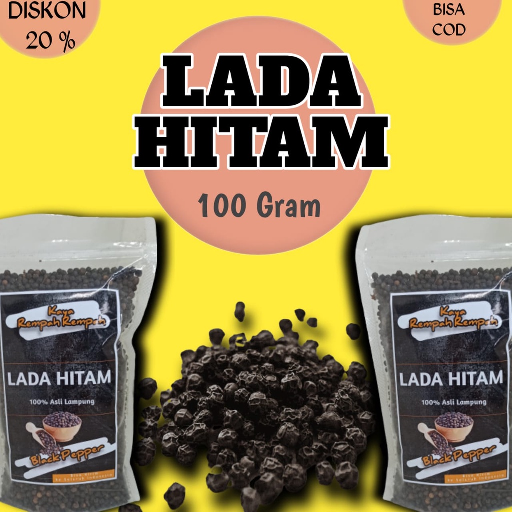 

PROMO BESAR2AN // LADA HITAM ASLI ISI 100 GRAM KUALITAS PREMIUM (BELI SEBELUM HARGA NORMAL)